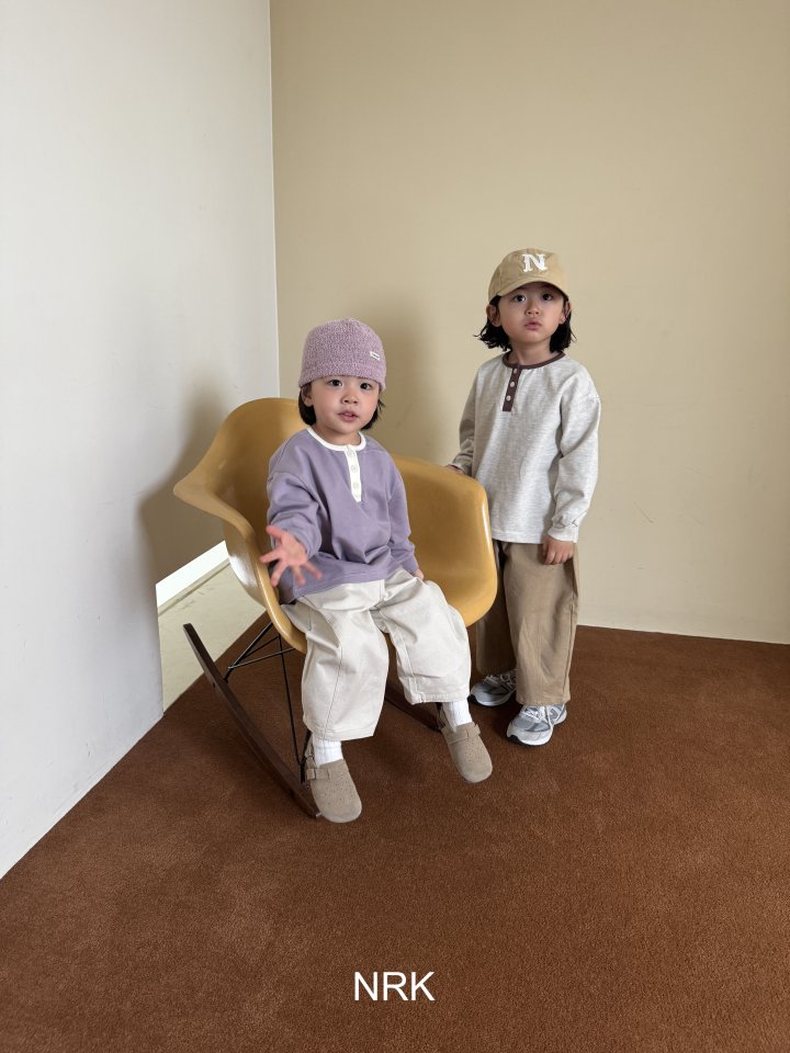 Nrk - Korean Children Fashion - #prettylittlegirls - Ribbed Button Tee
