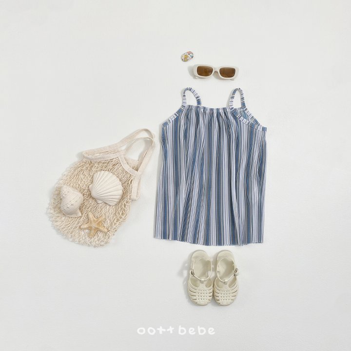 Oott Bebe - Korean Baby Fashion - #babyfashion - Twinkle Pleated One-piece (Kids) - 2