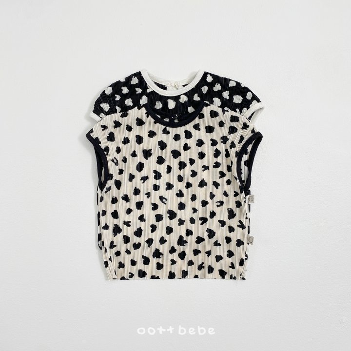 Oott Bebe - Korean Baby Fashion - #babyoninstagram - Petite Leopard Pleated Set (Kids) - 4