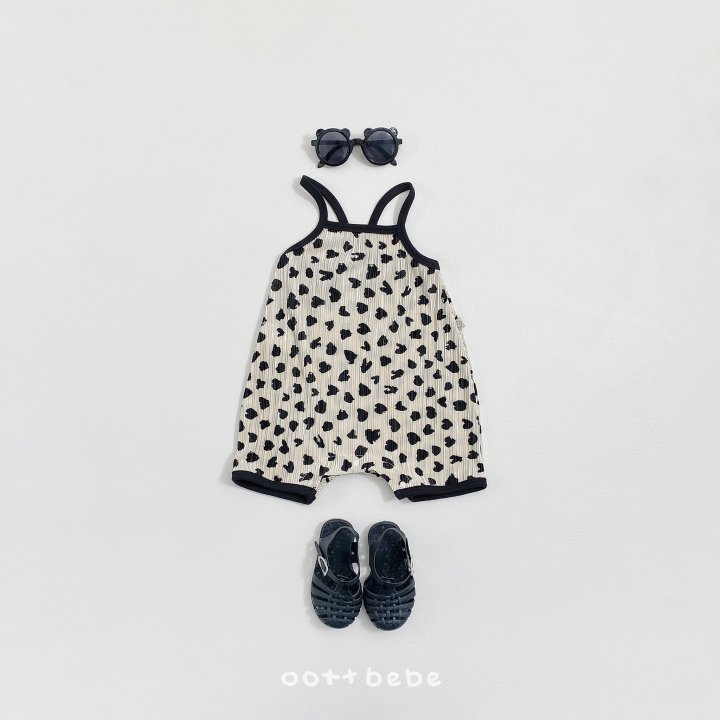 Oott Bebe - Korean Baby Fashion - #babyootd - Petite Leopard Full Suit (Baby) - 3