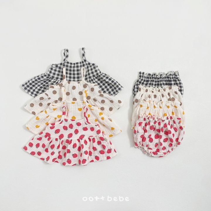 Oott Bebe - Korean Baby Fashion - #babyoutfit - Topping Bloomer Set