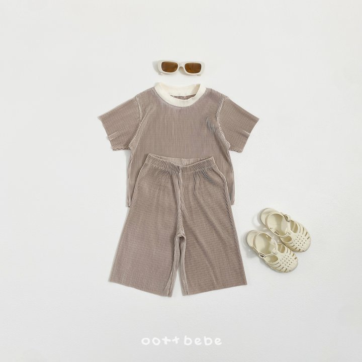 Oott Bebe - Korean Baby Fashion - #babyoutfit - Barbie Pleated Set (Kids) - 3