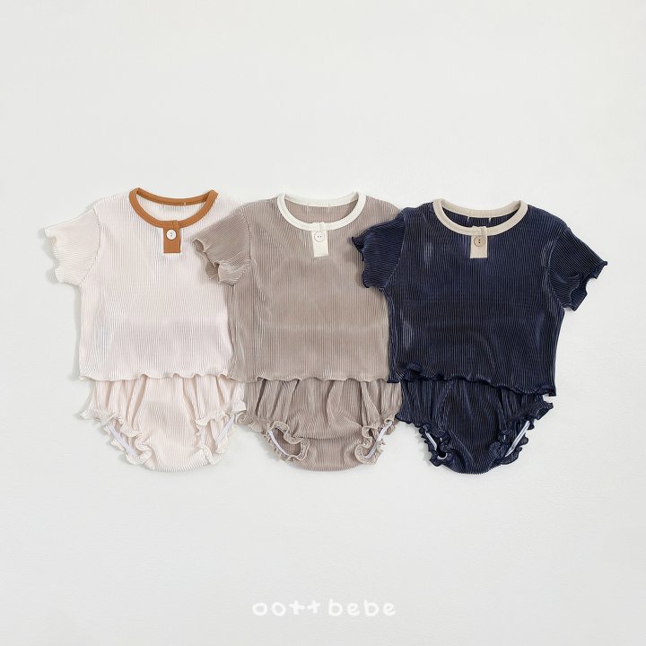 Oott Bebe - Korean Baby Fashion - #babyoutfit - Barbie Pleated Bloomer (Baby)
