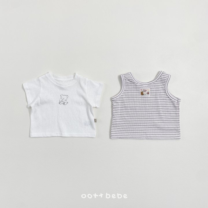 Oott Bebe - Korean Baby Fashion - #babyoutfit - Sherbet Tee Baby (set of 2) - 11