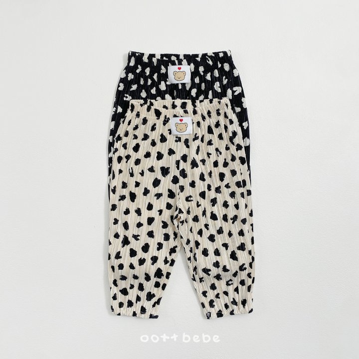 Oott Bebe - Korean Baby Fashion - #babyoutfit - Petite Leopard Pleated Set (Kids) - 5