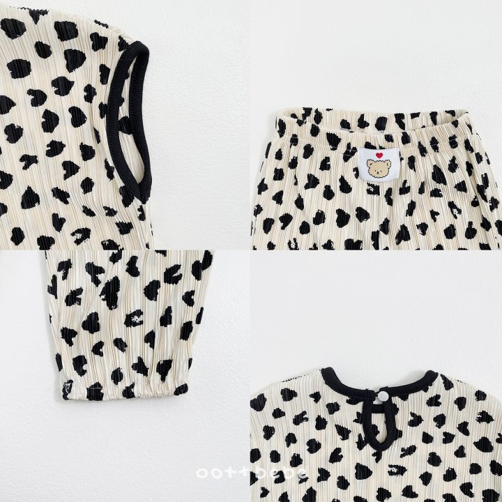 Oott Bebe - Korean Baby Fashion - #smilingbaby - Petite Leopard Pleated Set (Kids) - 10