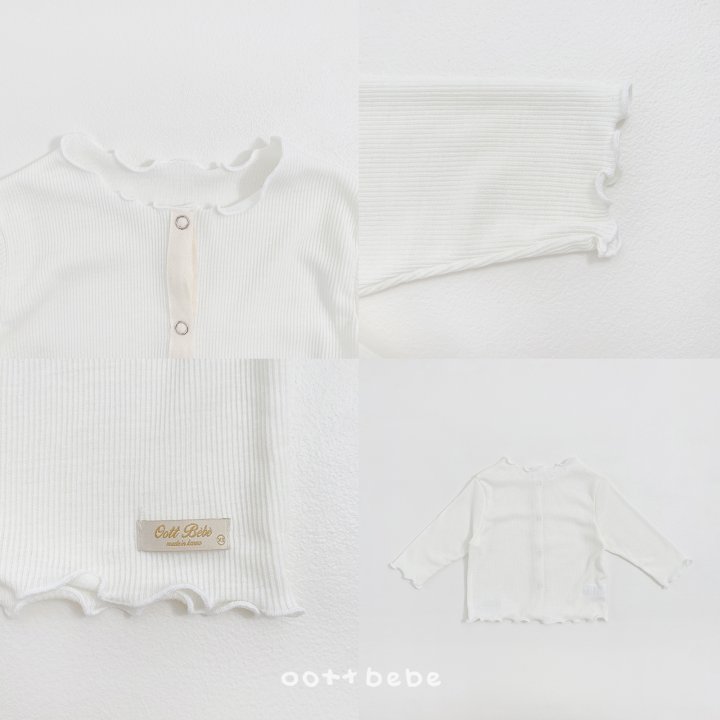 Oott Bebe - Korean Children Fashion - #fashionkids - Vanilla Ribbed Cardigan - 8