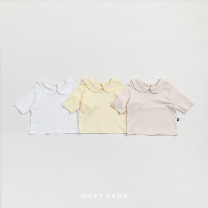 Oott Bebe - Korean Children Fashion - #kidsstore - Lovely Collar Tee