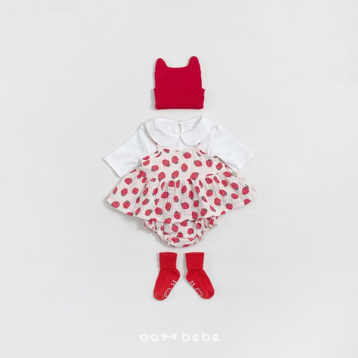 Oott Bebe - Korean Children Fashion - #kidzfashiontrend - Lovely Collar Tee - 2