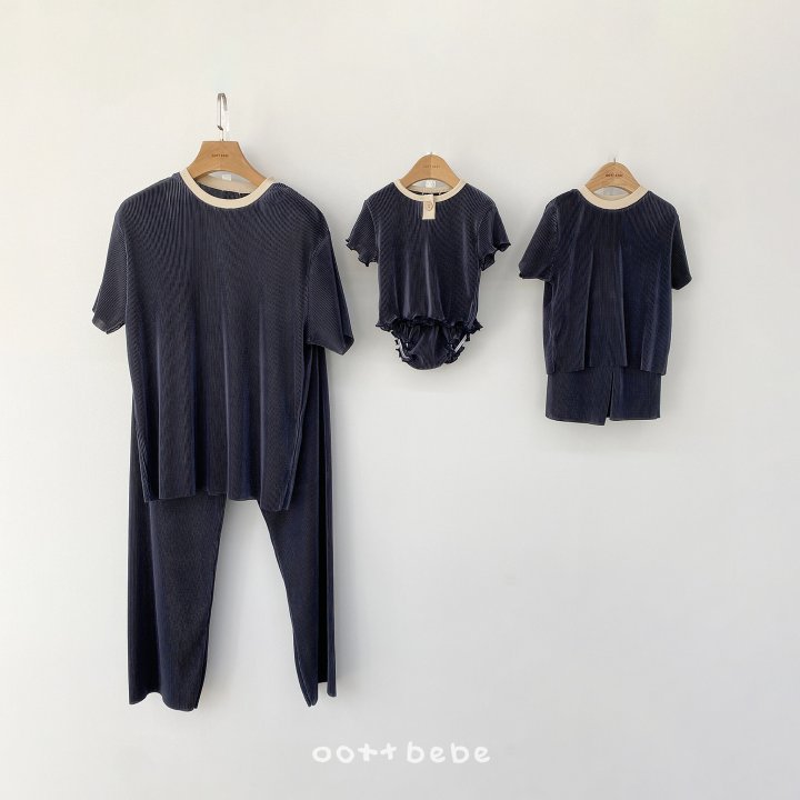 Oott Bebe - Korean Women Fashion - #thelittlethings - Barbie Pleated Set (Mom) - 4