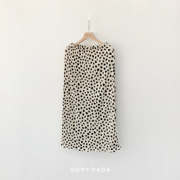 Oott Bebe - Korean Women Fashion - #restrostyle - Petite Leopard Pleated Skirt (Mom) - 2
