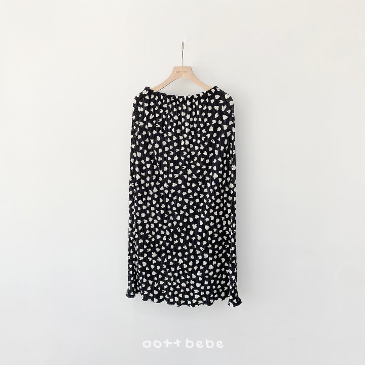 Oott Bebe - Korean Women Fashion - #romanticstyle - Petite Leopard Pleated Skirt (Mom) - 3