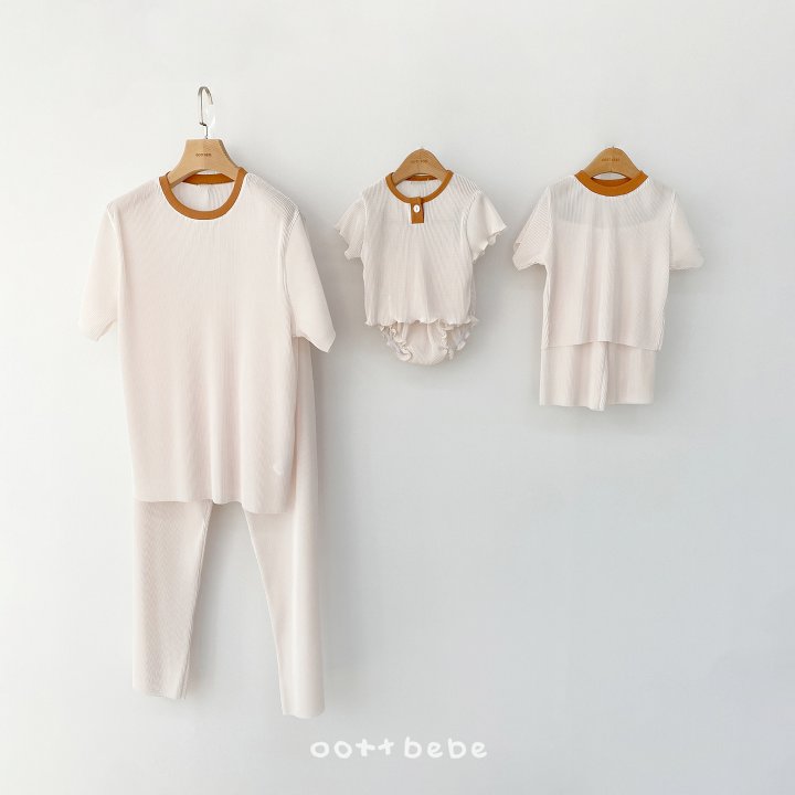 Oott Bebe - Korean Women Fashion - #thatsdarling - Barbie Pleated Set (Mom) - 2