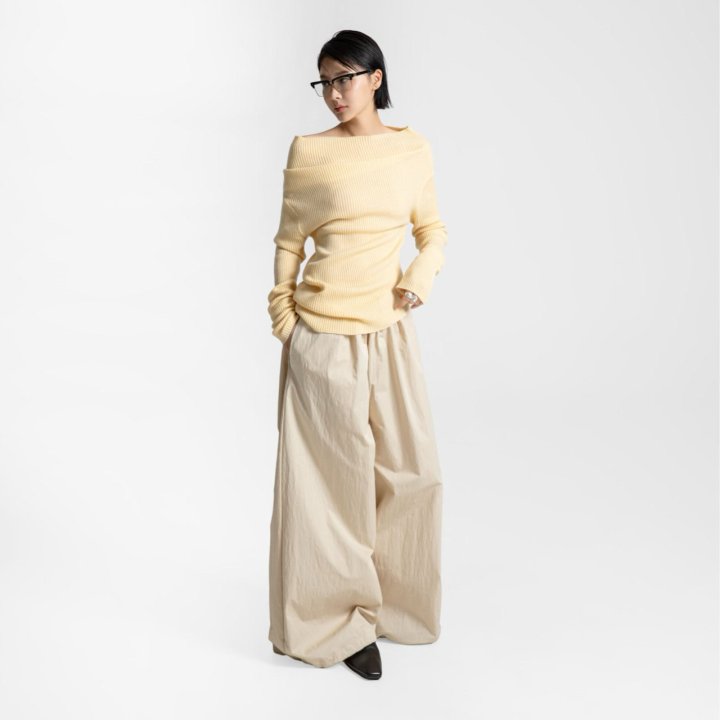 Paper Moon - Korean Women Fashion - #momslook - Cotton Balloon Wide Trousers - 2