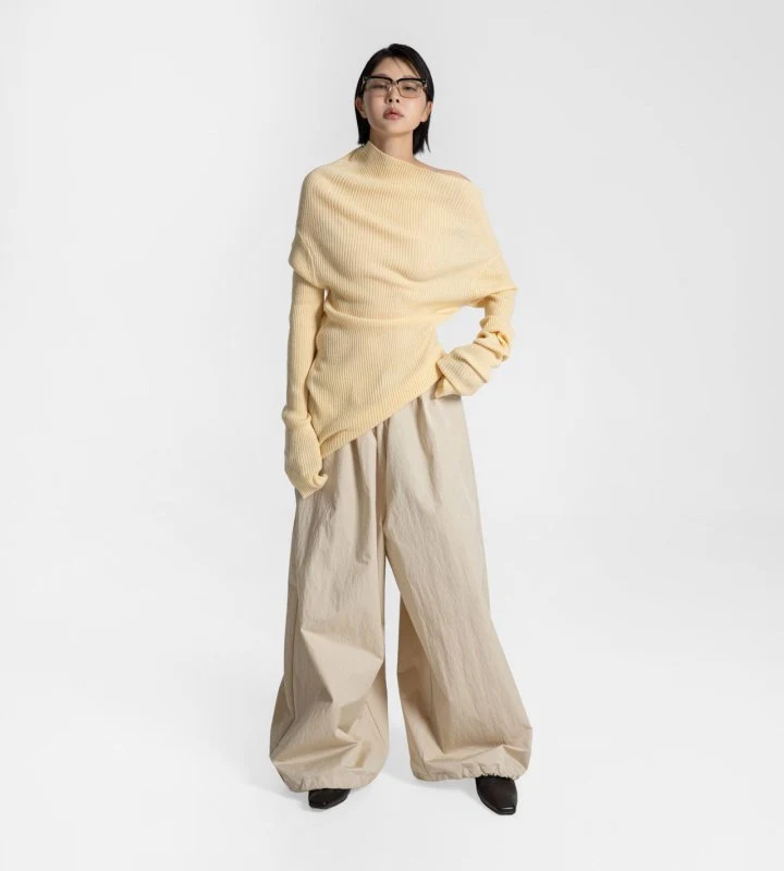 Paper Moon - Korean Women Fashion - #womensfashion - Cotton Balloon Wide Trousers - 4