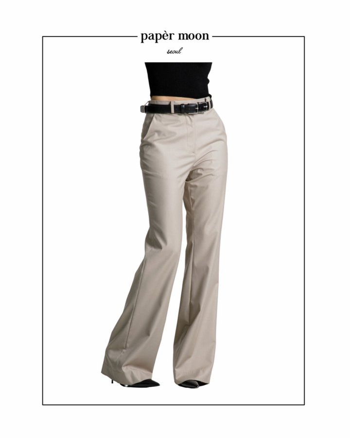 Paper Moon - Korean Women Fashion - #momslook - Tailored Semi Flare Trousers