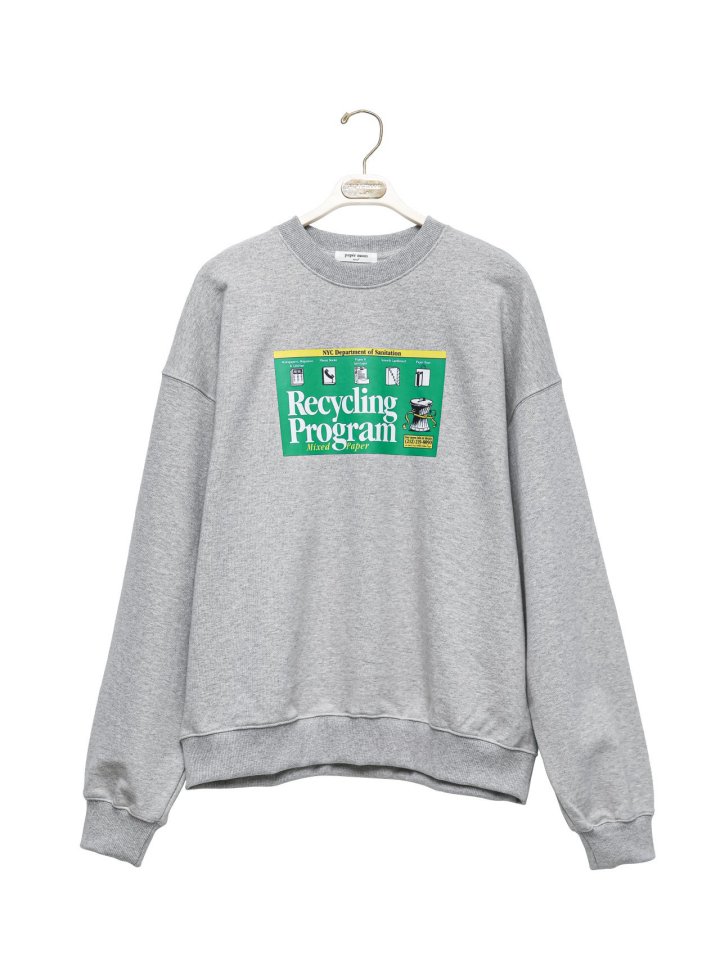 Paper Moon - Korean Women Fashion - #womensfashion - RECYCLING Film Print Sweatshirt - 4