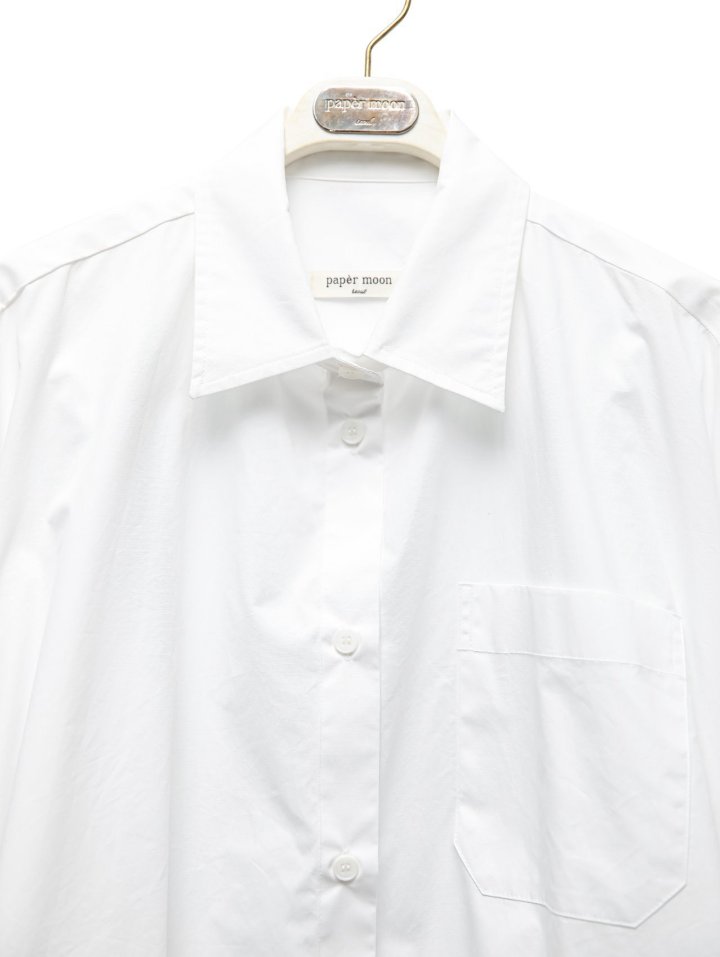 Paper Moon - Korean Women Fashion - #momslook - Oversized Knot Sleeved Detail Button Down Shirt Dress - 7