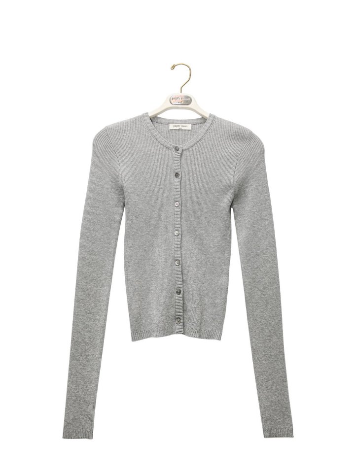Paper Moon - Korean Women Fashion - #momslook - Ribbed Button Down Knit Cardigan - 5
