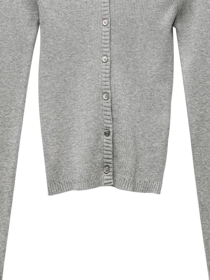 Paper Moon - Korean Women Fashion - #momslook - Ribbed Button Down Knit Cardigan - 9
