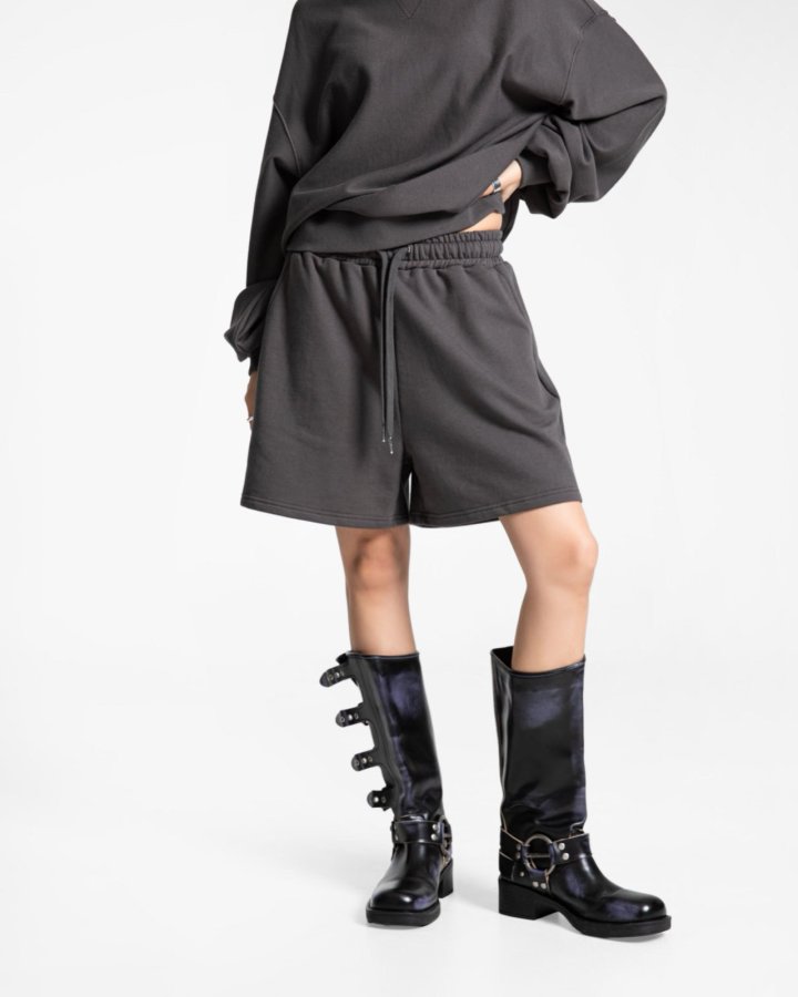 Paper Moon - Korean Women Fashion - #womensfashion - Heritage Sweat Short - 4