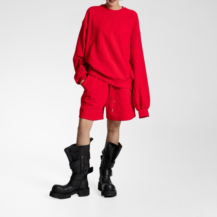Paper Moon - Korean Women Fashion - #womensfashion - Heritage Reverse Weave Volume Sweatshirt - 4