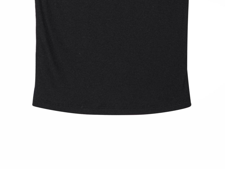 Paper Moon - Korean Women Fashion - #momslook - Ribbed Slim Crewneck Basic Tee - 10