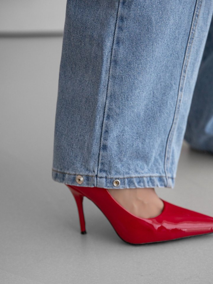 Paper Moon - Korean Women Fashion - #momslook - Volume Pintuck Denim Pants - 5