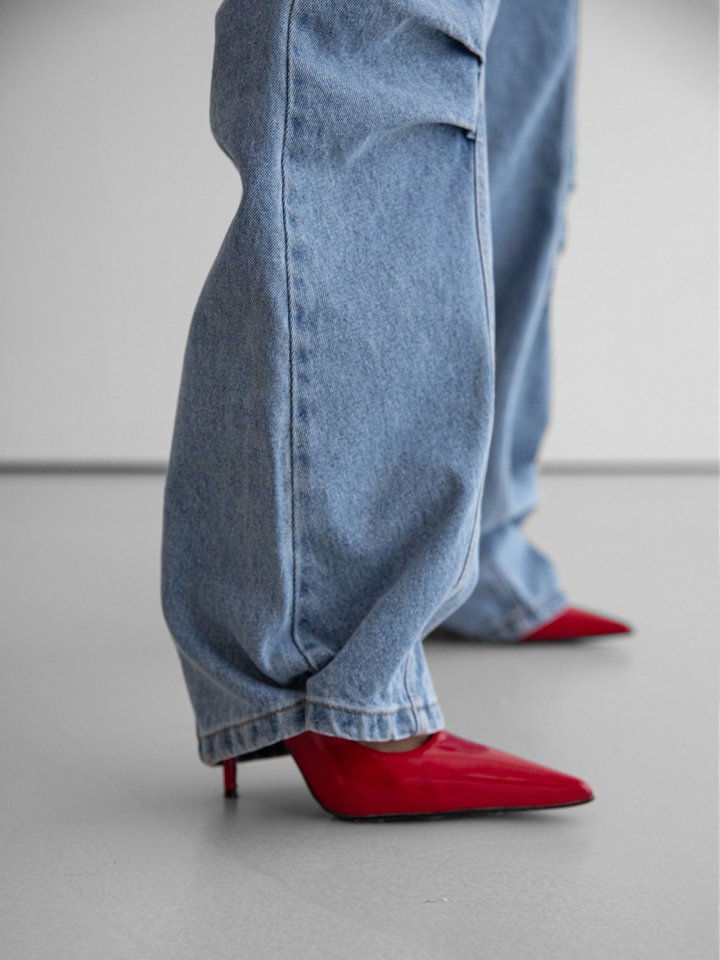 Paper Moon - Korean Women Fashion - #momslook - Volume Pintuck Denim Pants - 7