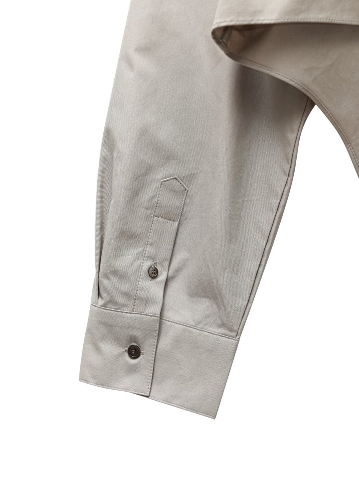 Paper Moon - Korean Women Fashion - #momslook - Round Cut Hem Detail Button Down Shirt - 12