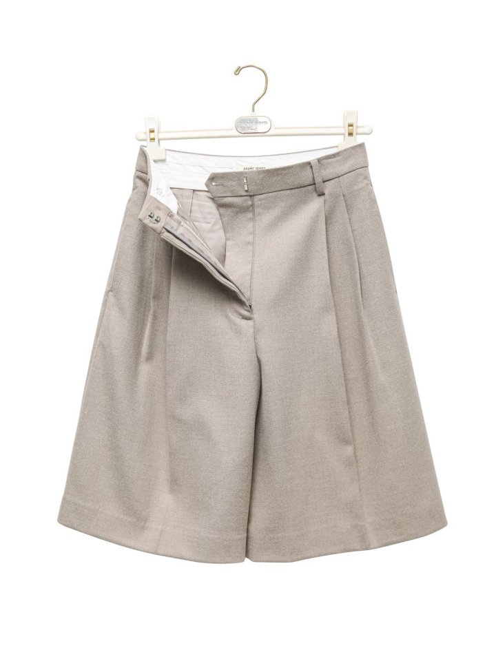 Paper Moon - Korean Women Fashion - #momslook - Flannel Wool Set - Up Bermuda Pants - 7