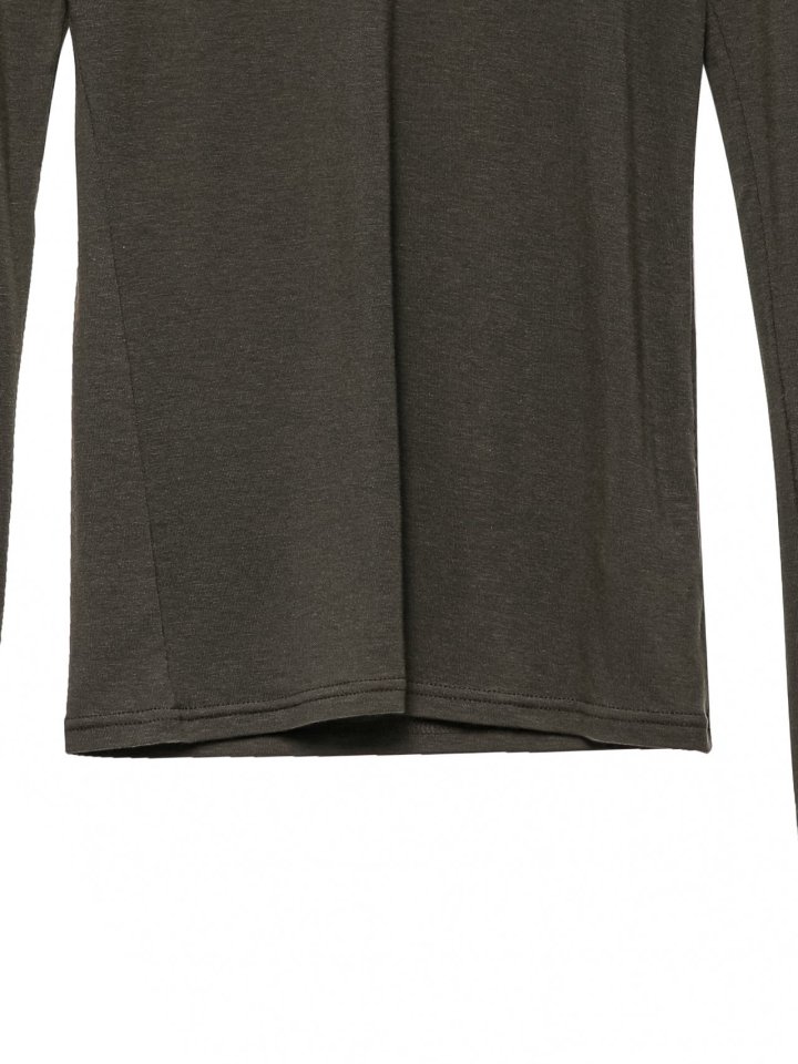 Paper Moon - Korean Women Fashion - #momslook - Classic Long Sleeved Sheer Slub Crewneck Tee - 9