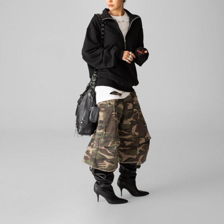 Paper Moon - Korean Women Fashion - #momslook - Vintage Cut-Off Bermuda Pants - 3