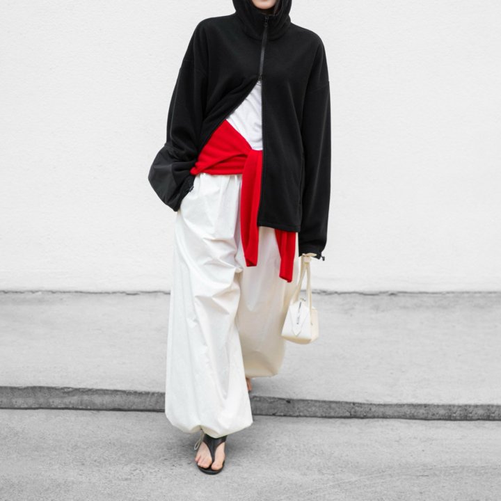 Paper Moon - Korean Women Fashion - #momslook - Classic Fleece Fabric Combi Hoodie Zipped - Up Jacket - 9