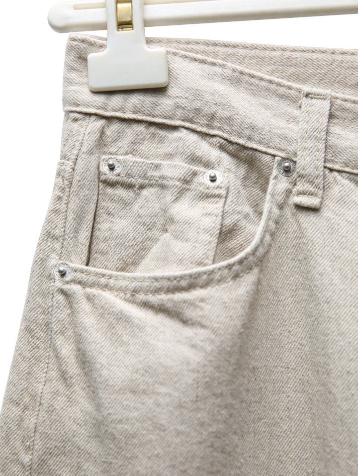 Paper Moon - Korean Women Fashion - #pursuepretty - Natural Linen Denim Wide Pants - 10