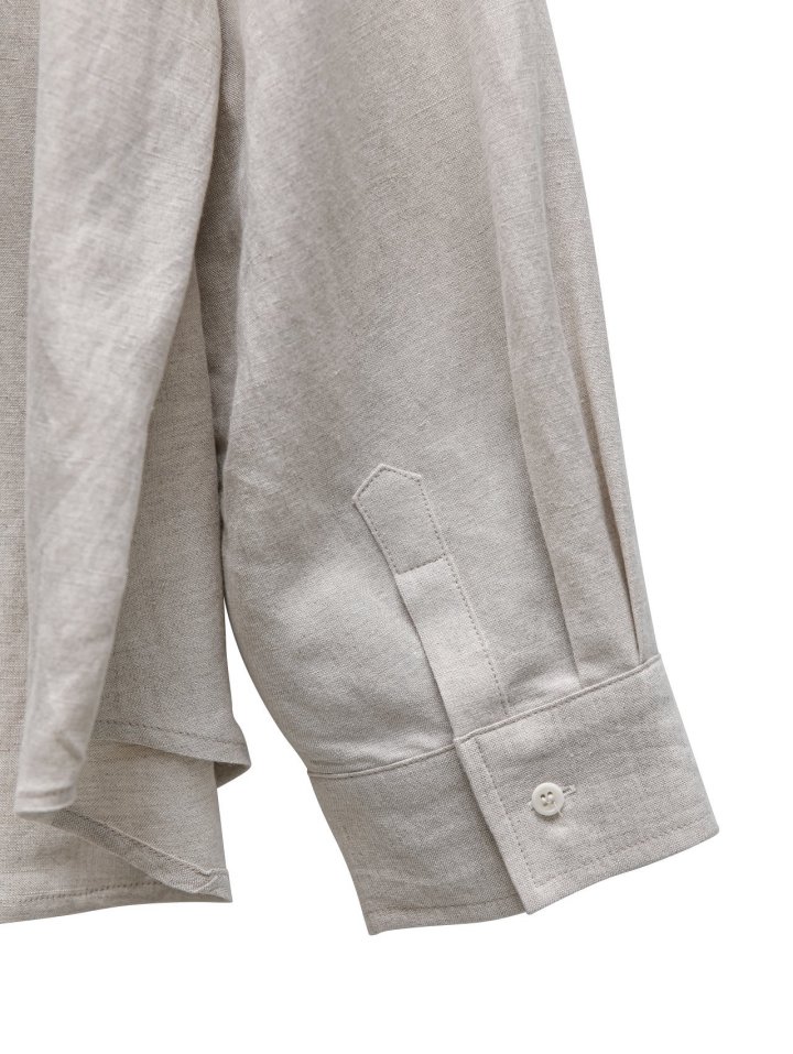 Paper Moon - Korean Women Fashion - #restrostyle - Soft Linen Oversized Button Down Shirt - 12