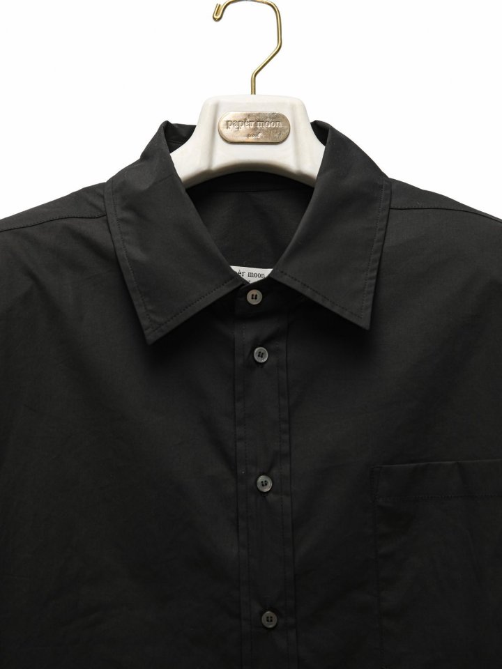Paper Moon - Korean Women Fashion - #romanticstyle - Maxi Oversized Padded Shoulder Cotton Button Down Shirt - 7