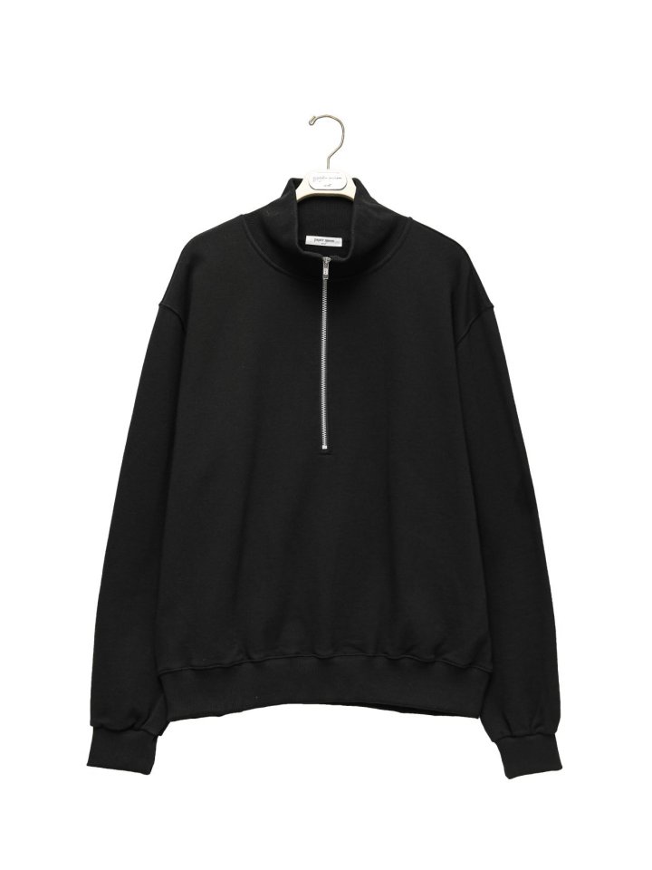 Paper Moon - Korean Women Fashion - #romanticstyle - Classic High Neck Half Zip - Up Sweatshirt - 11