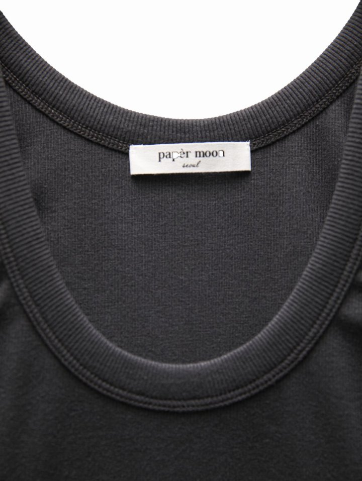Paper Moon - Korean Women Fashion - #romanticstyle - Sleeveless Rib Jersey Tank Top - 7