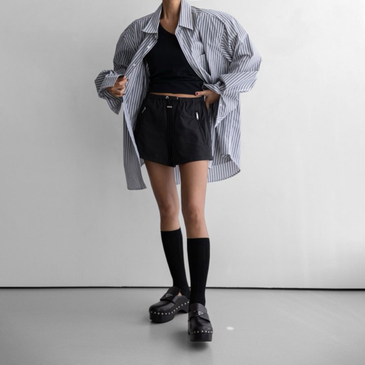 Paper Moon - Korean Women Fashion - #romanticstyle - Boyfriend Fit Oversized Striped Button Down Shirt - 2