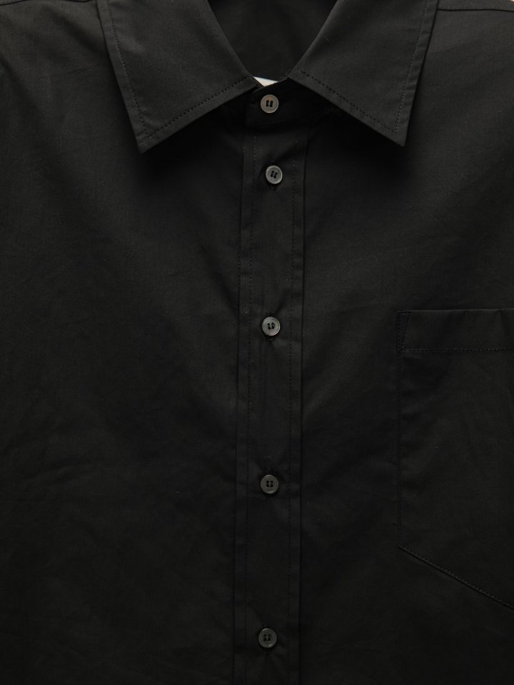 Paper Moon - Korean Women Fashion - #shopsmall - Maxi Oversized Padded Shoulder Cotton Button Down Shirt - 8