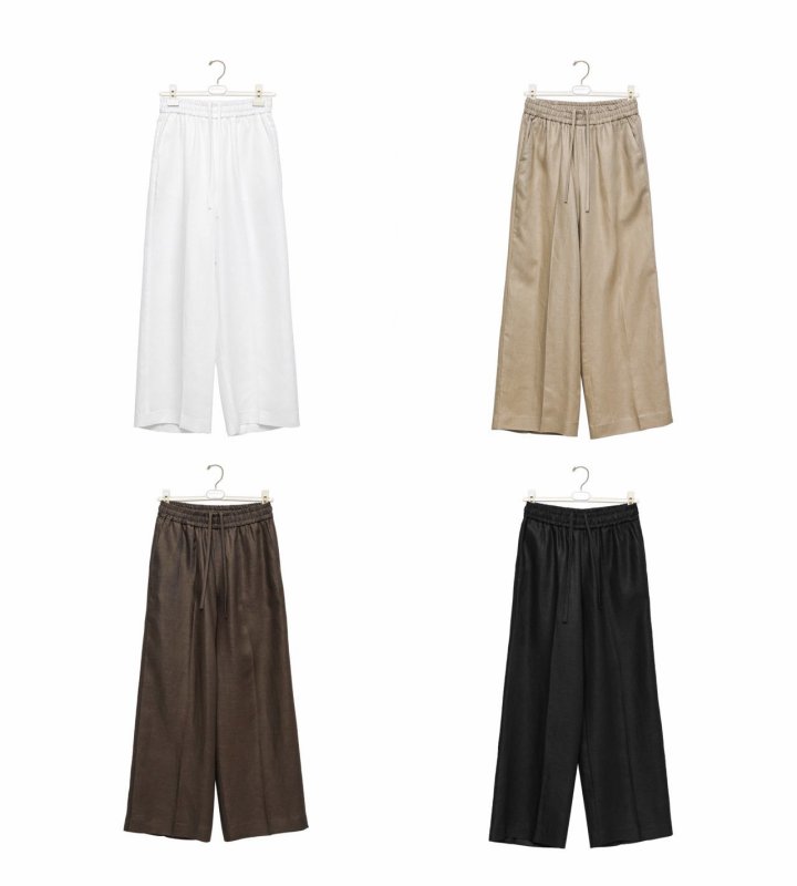 Paper Moon - Korean Women Fashion - #thatsdarling - Linen Drawstring Trousers
