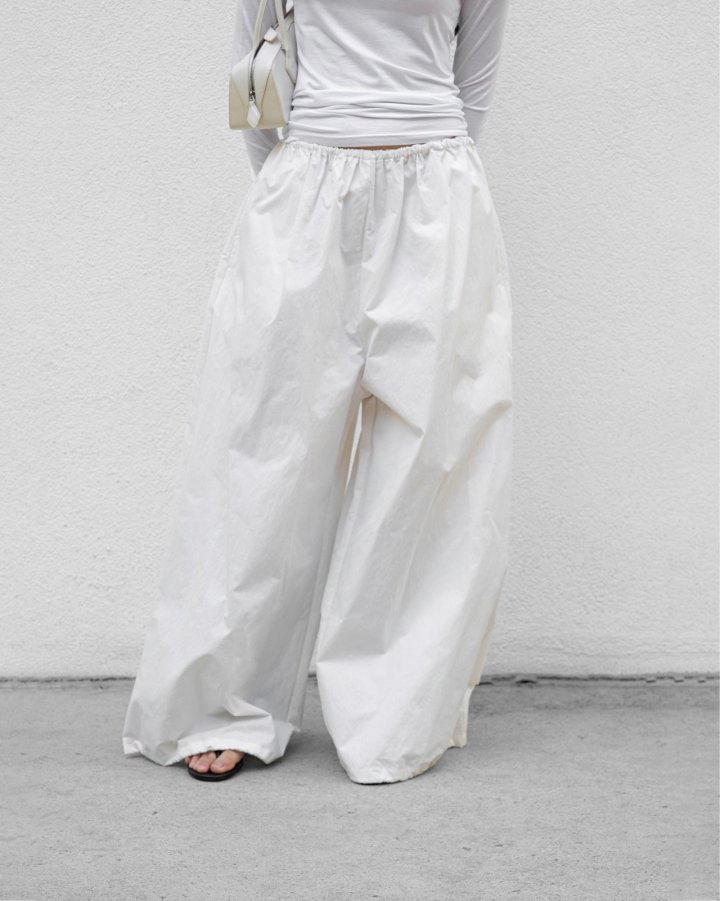 Paper Moon - Korean Women Fashion - #thatsdarling - Cotton Balloon Wide Trousers