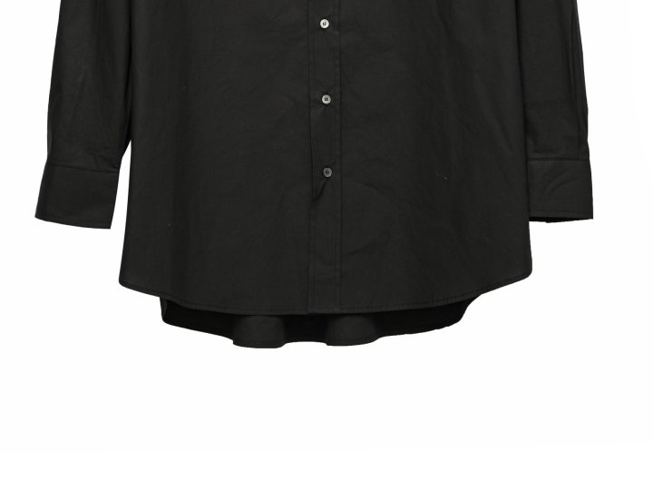 Paper Moon - Korean Women Fashion - #thelittlethings - Maxi Oversized Padded Shoulder Cotton Button Down Shirt - 10