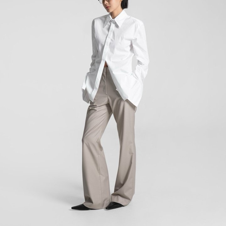 Paper Moon - Korean Women Fashion - #thelittlethings - Tailored Semi Flare Trousers - 5