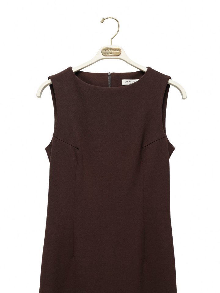 Paper Moon - Korean Women Fashion - #thelittlethings - Crepe Pencil Line Midi Sleeveless Kelly Dress - 8