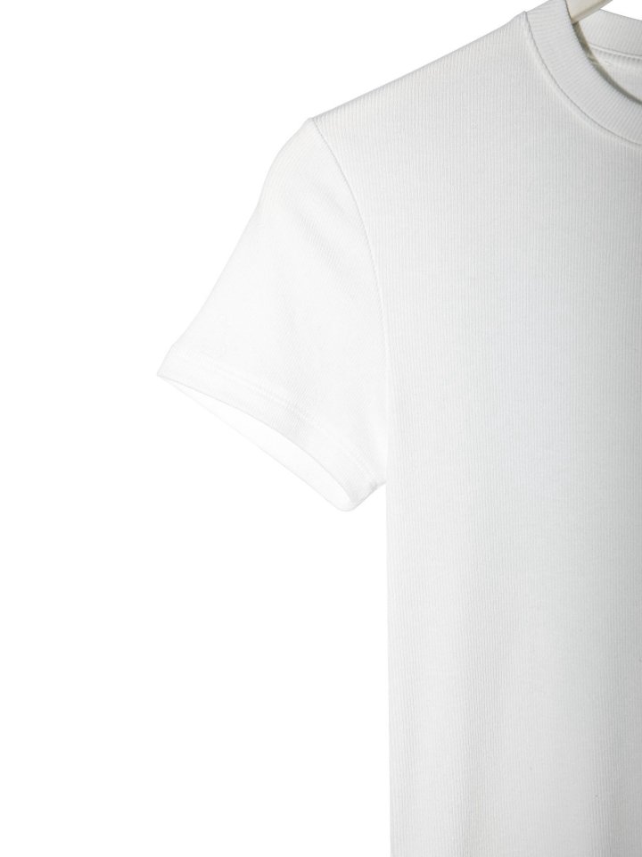 Paper Moon - Korean Women Fashion - #thelittlethings - Ribbed Slim Crewneck Basic Tee - 7