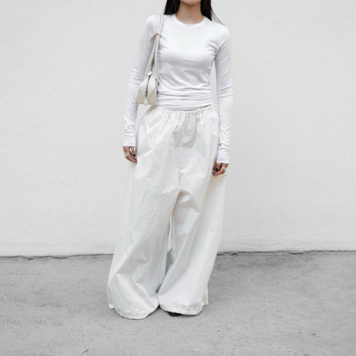 Paper Moon - Korean Women Fashion - #thelittlethings - Cotton Balloon Wide Trousers - 2