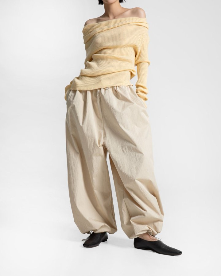 Paper Moon - Korean Women Fashion - #womensfashion - Cotton Balloon Wide Trousers