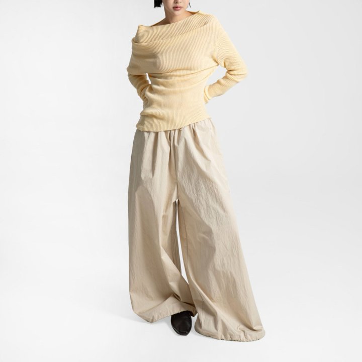 Paper Moon - Korean Women Fashion - #womensfashion - Cotton Balloon Wide Trousers - 3